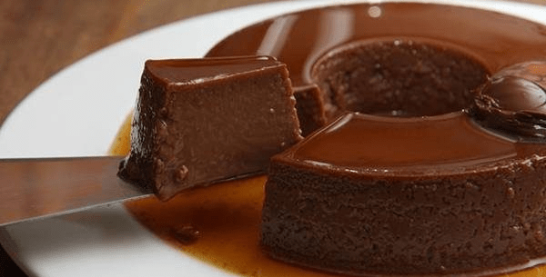 Pudim proteico de chocolate com Cacao Protein